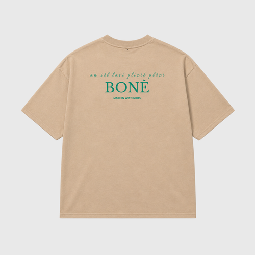 Bonè plézi logo brodé devant à la main