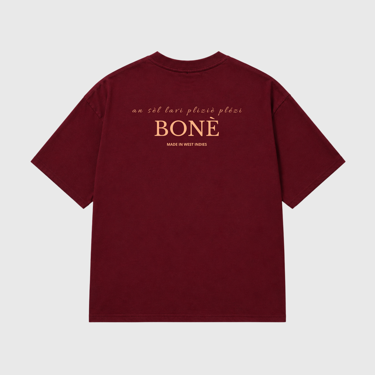 Bonè plézi logo brodé devant à la main
